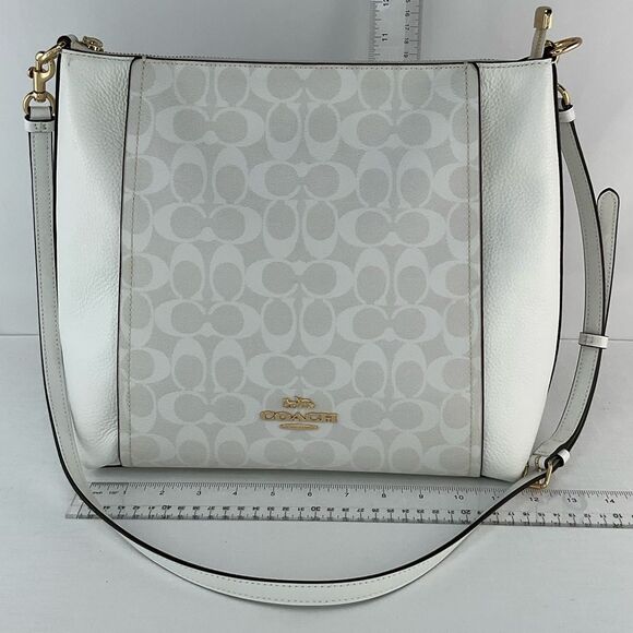 Coach Marlon Hobo In Signature Canvas - Picture 1 of 11